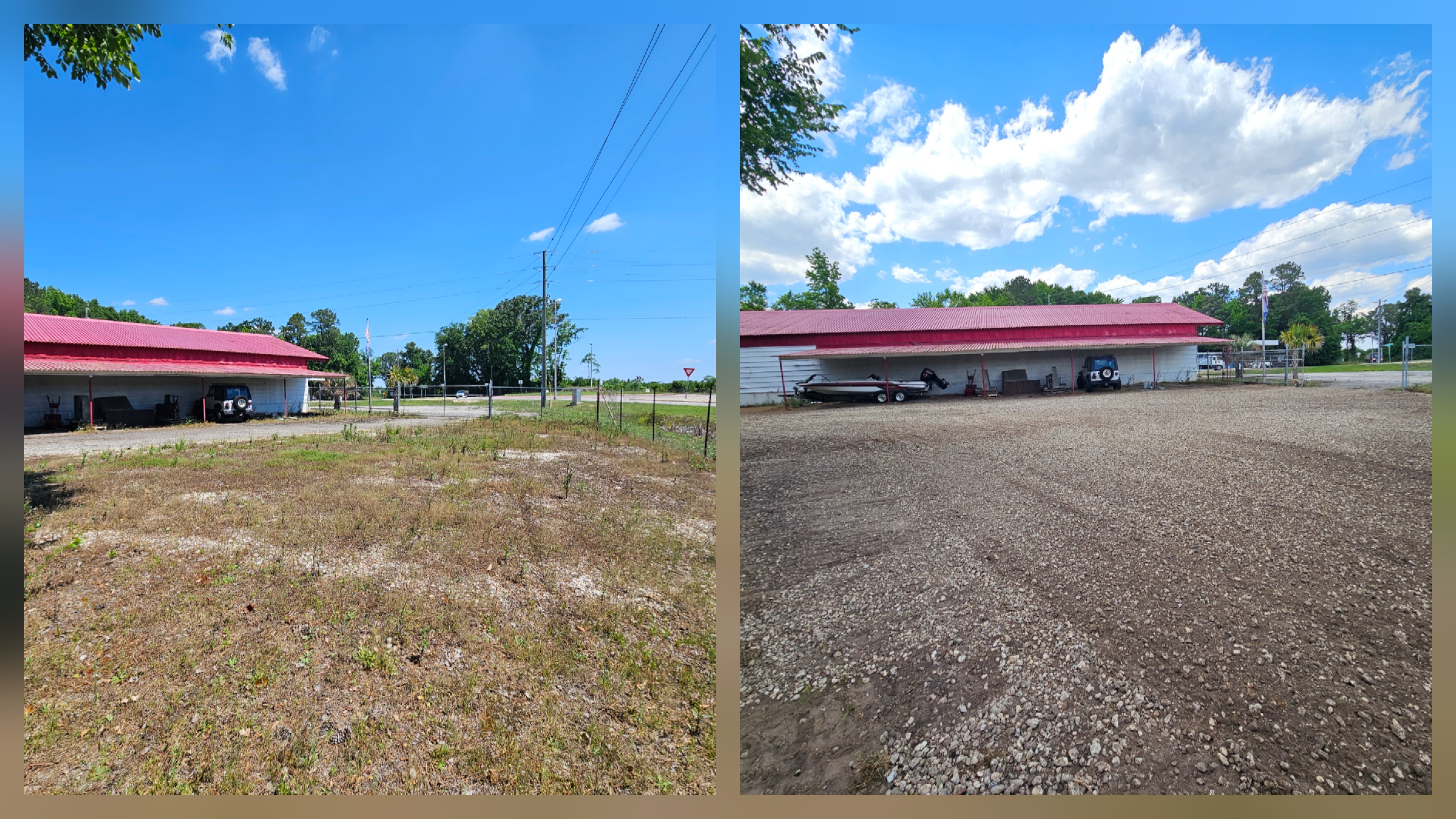 Parking lot grading project